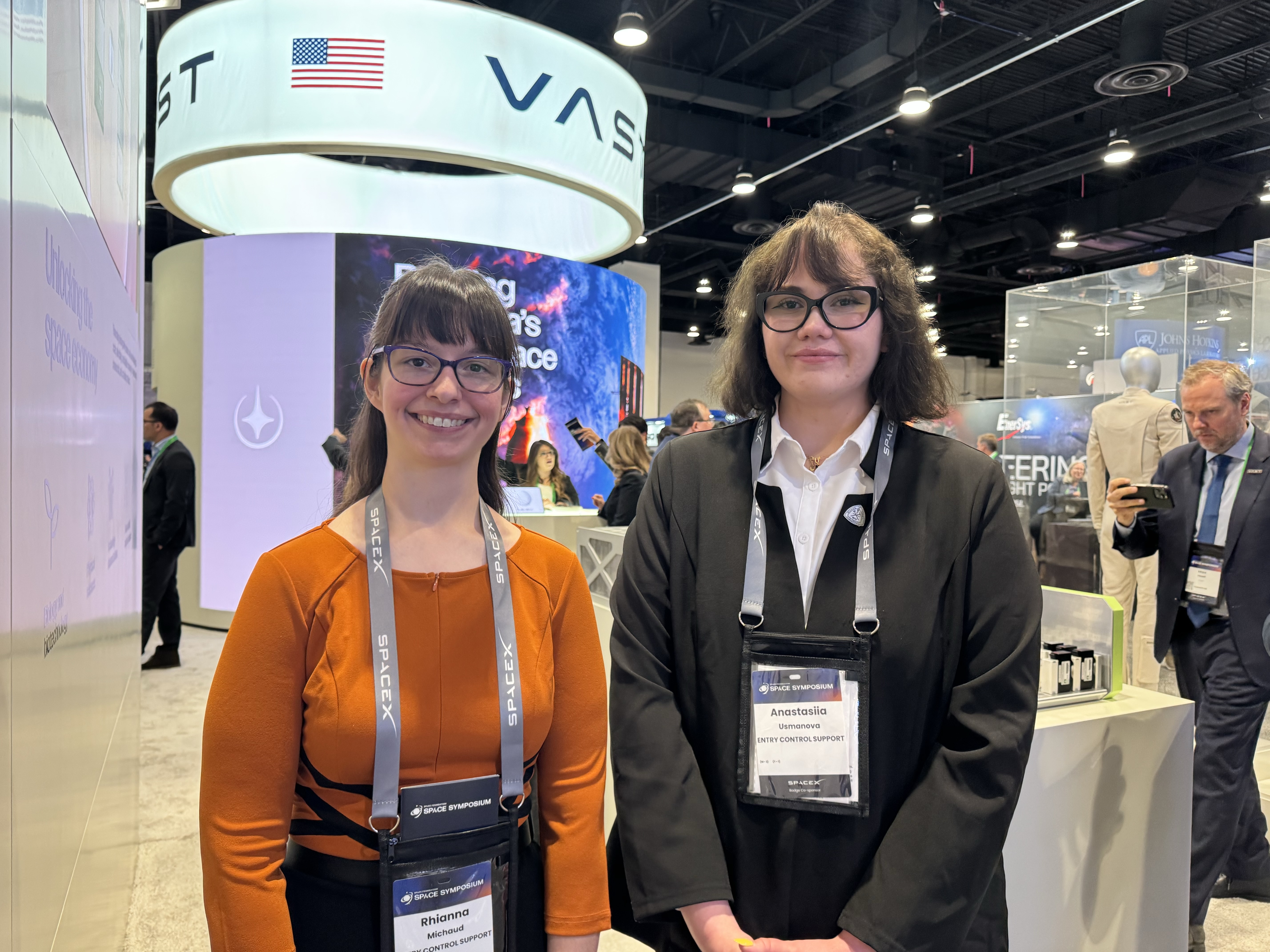 Anastasiia Usmanova volunteering at the 41st Space Symposium